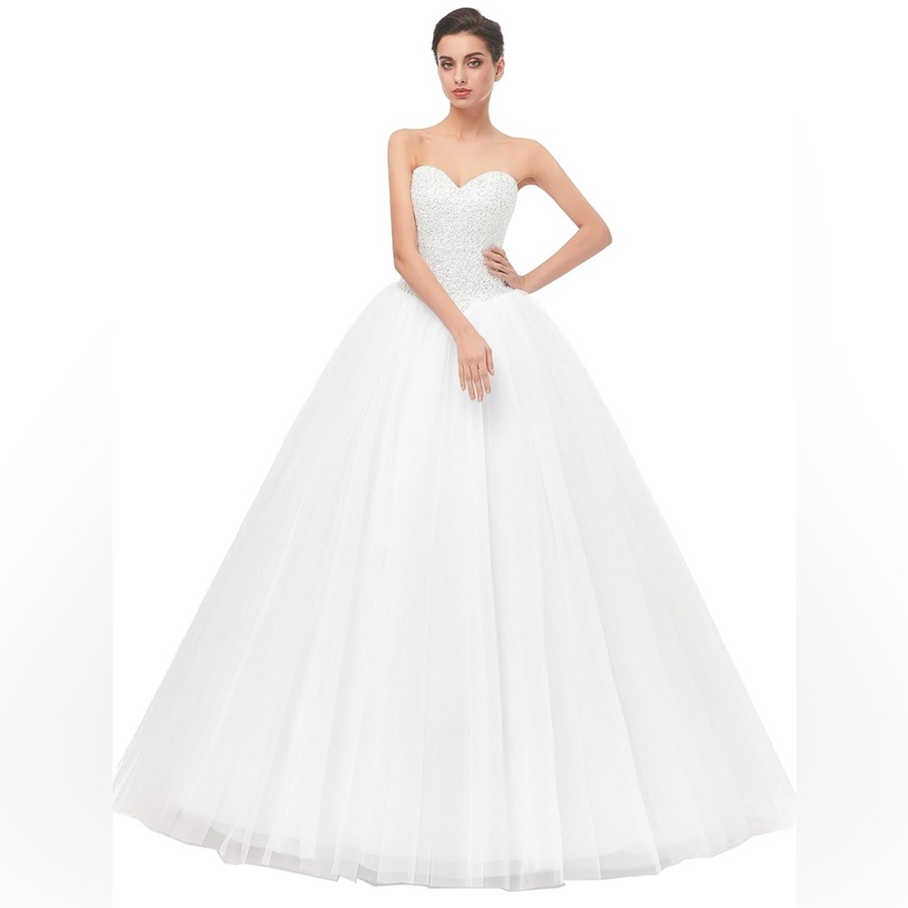 Women's Ball Gown Bridal Wedding Dresses Size 4